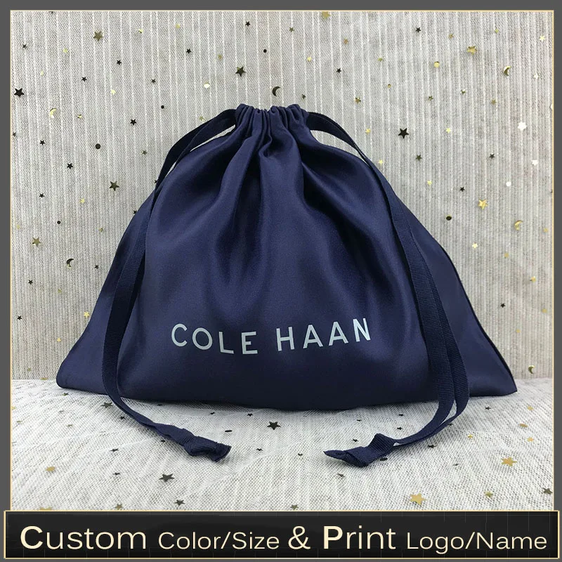 

Wholesale 20pcs 35x30cm High Quality Thick Light Satin Drawstring Storage Bag Shoes Clothing Wig Hat Dust Storage Bag Travel Bag