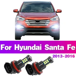 2Pcs LED Car Front Fog Light Lamps Bulb For Hyundai Santa Fe 2013 2014 2015 2016 Auto Accessory