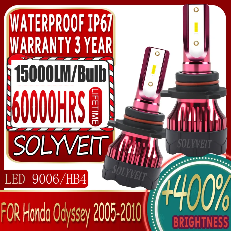 

60000-Hour Lifespan Easier Installation Powerful 9006 Headlight LED Low Beam For Honda Odyssey 2005 2006 2007 2008 2009 2010