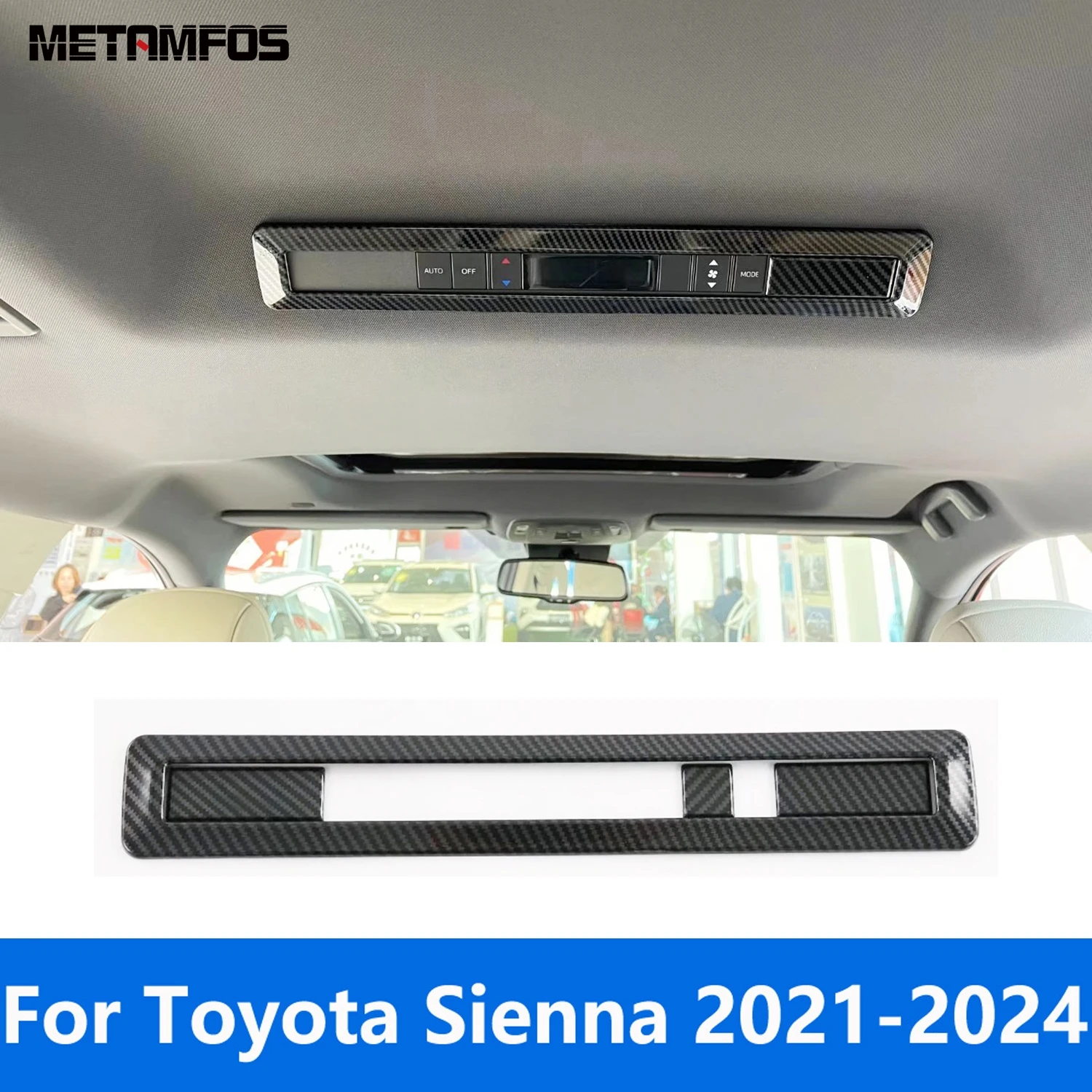 

Для Toyota Sienna 2021-2023 2024 углеродное волокно автомобильная лампа переключатель кнопка Крышка отделка аксессуары для интерьера автомобильный Стайлинг