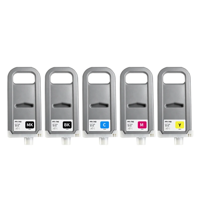 700ML PFI-740 PFI740 PFI 740 Ink Cartridge High Quality pigment Ink Compatible For Canon TZ30000 TZ32000 Printer With chip