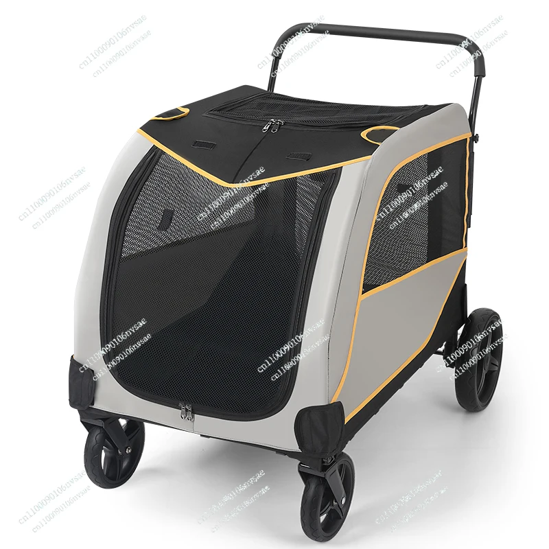 dog cart elderly disabled walking out folding dog cart Pet cart medium and large