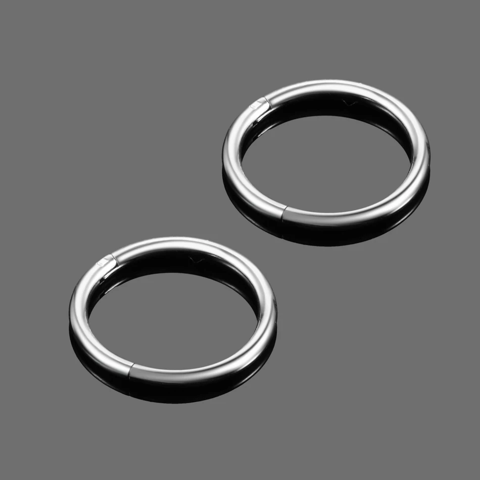 1PC Titanium Nose Hoop Septum Clicker Piercings Hinged Segment Rings Lip Helix Daith Cartilage Earrings Tragus Eyebrow Piercings