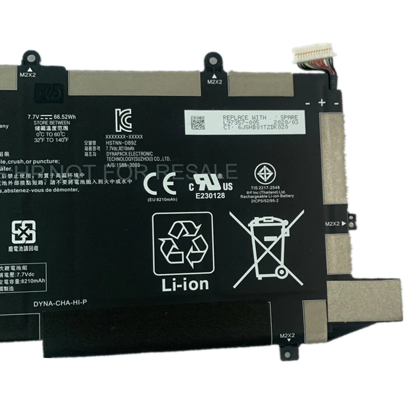 RozFaro For HP Spectre X360 14t-ea 14t-ea000 Laptop Battery 7.7V 66.52Wh 8210mAh HSTNN-DB9Z L97352-2D1 L97357-005 WS04XL