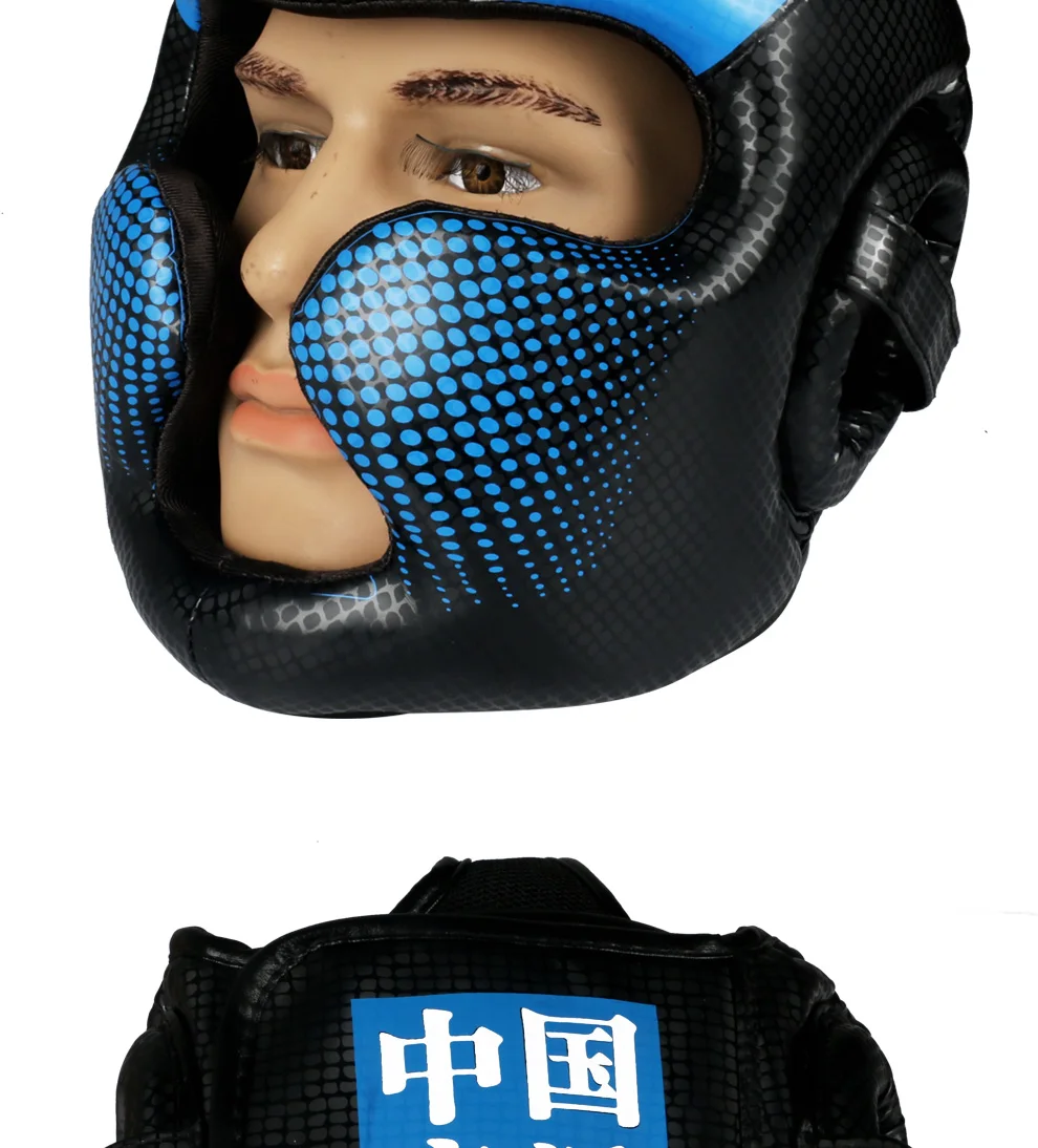 Boxkopfschutz für Männer und Frauen Muay Thai MMA Kickboxen Sicherheits-Kopfschutz Sparring Geschlossener Typ Kopfschutz mit Vollgesichtsabdeckung – Detail 17