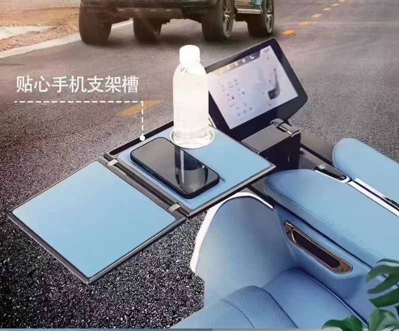 Luxury Two-seat Folding Chair with Fridge and Folding Table for Mercedes Vito V-Class Toyota Hiace Alphard