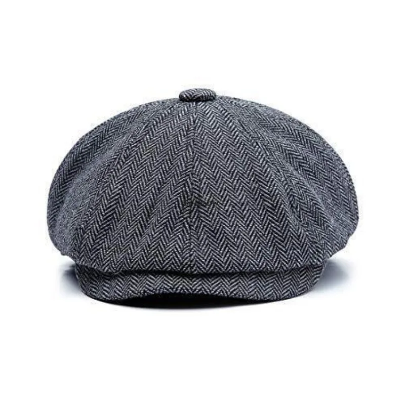 Men's 1920s Accessories Gatsby Gangster Costume Set Tweed Newsboy Cap Gray witch hat detective conan COSTUME PARTY DISFRAZ