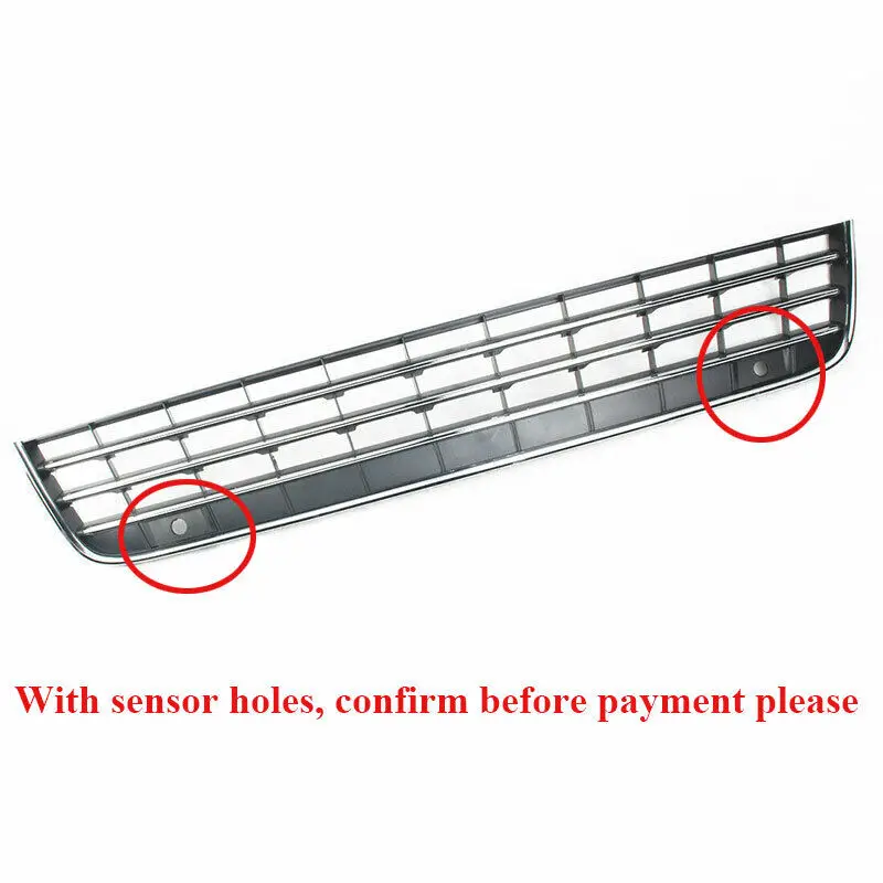 For Volkswagen Touareg 7P 2011-2014 Car Front Grille Chrome Plated Lower Bumper Grille Guard Protector Body Kit Tuning Auto Part