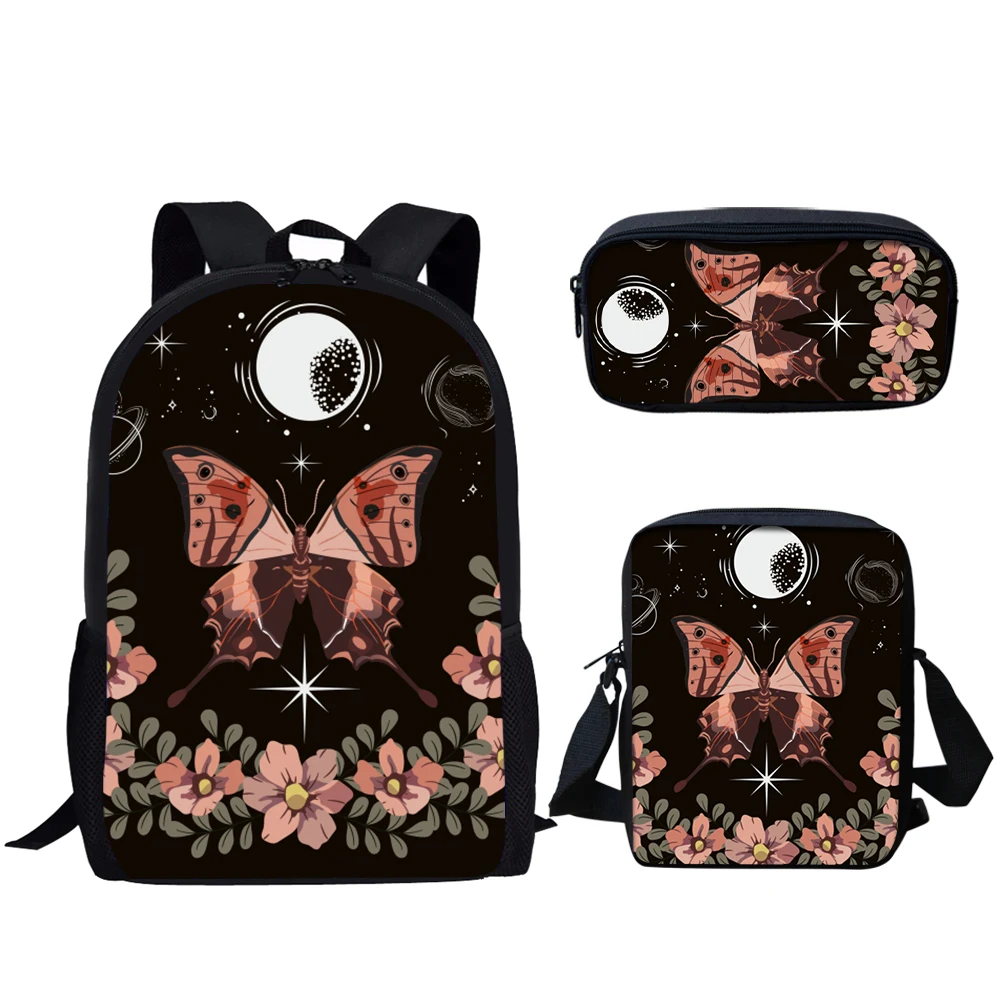 Belidome-Conjunto de 3 mochilas escolares con estampado Floral para niña adolescente, Mochila informal ligera para mujer, Mochila Infantil