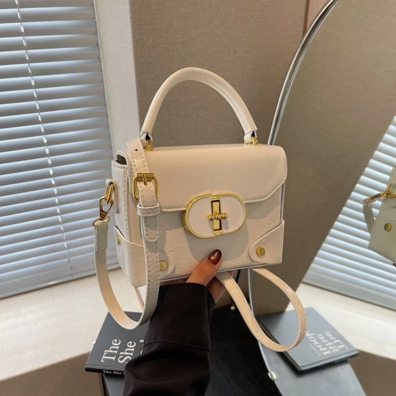 

Винтажная классическая сумка для подгузников, женская дизайнерская сумка-кроссбоди из кожи, вместительная сумка-тоут в стиле Commuter