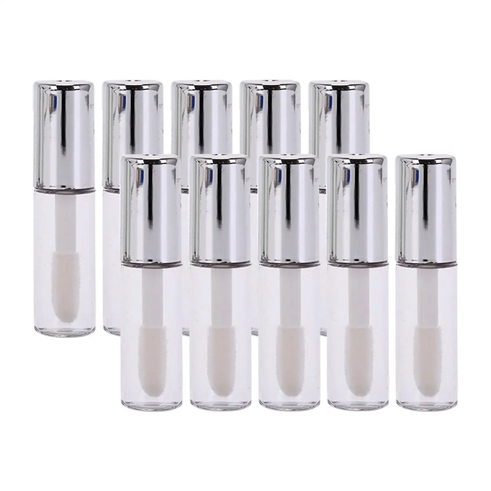 Tubes de brillant à lèvres vides, flacons cosmétiques en PP, format voyage, pour le stockage de baume à lèvres, d'huile, d'échantillons DIY pour femmes et filles