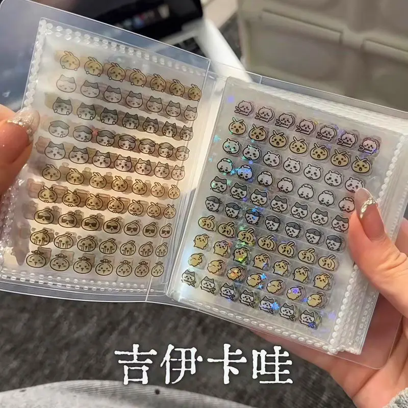 Hachiware Mini Deco Sticker 4000 Cute Usagi yiji Nail Art Mini Sticker Handbook Material Nail Decoration Small Pattern