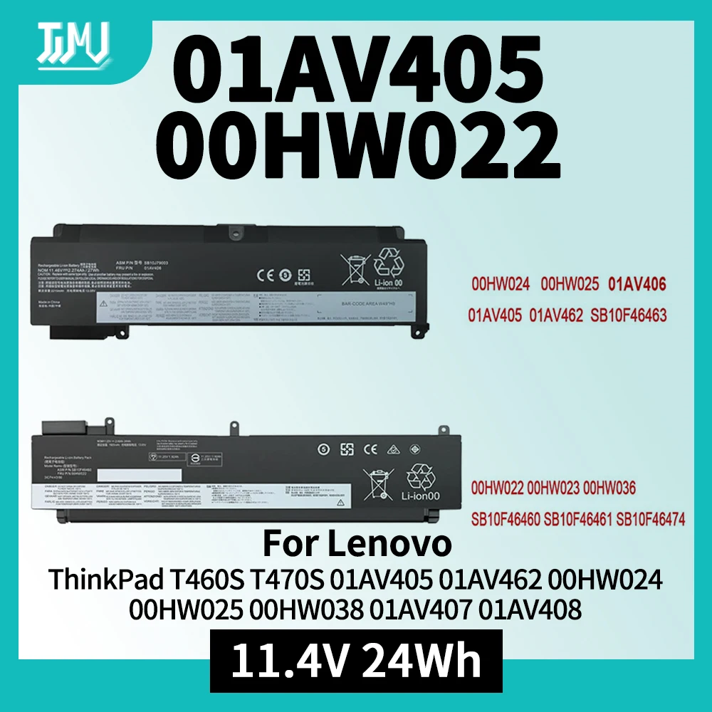 01AV406 Battery for Lenovo ThinkPad T460S T470S Series SB10J79003 01AV405 01AV462 00HW024 00HW025 00HW038 01AV407 01AV408