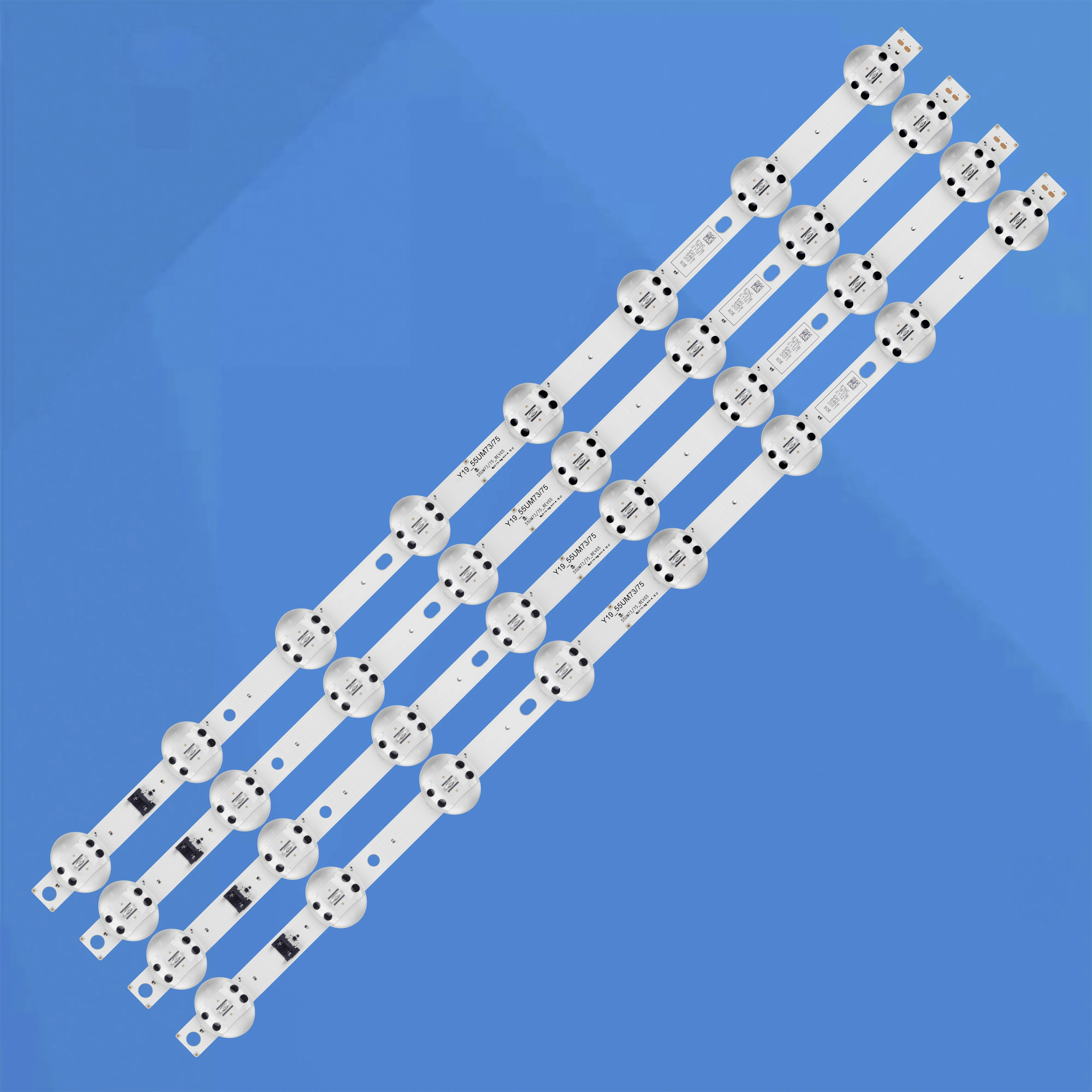 4pcs LED Strips For 55UN7300PUF 55UN7300AUD EAJ65430601 EAJ65006601 EAV64592001 55UP7500PSF 55UN7310PSC IT Y19 55UM73/75 REV05