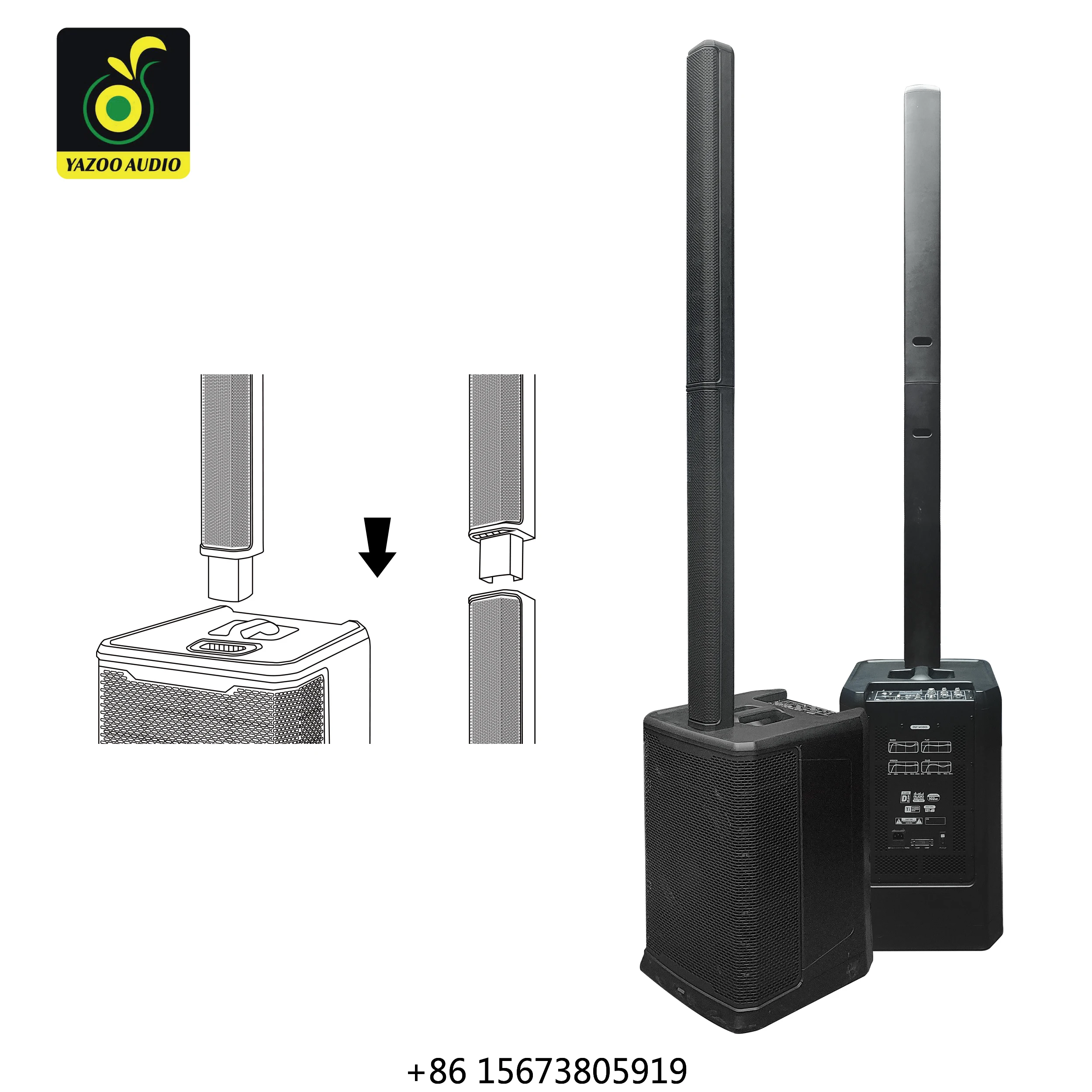 

YAZOO Pro-Audio TK-12 В наличии, 2000 Вт, с DSP, профессиональная пластиковая TWS-PA-система для вечеринок