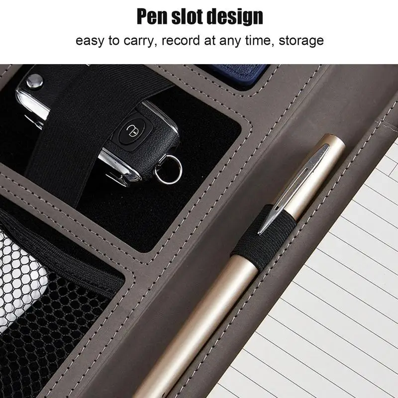 Professional Padfolio Legal Document Holder Professional PU Leather Notepad Business Card Holder Included Padfolio For Documents