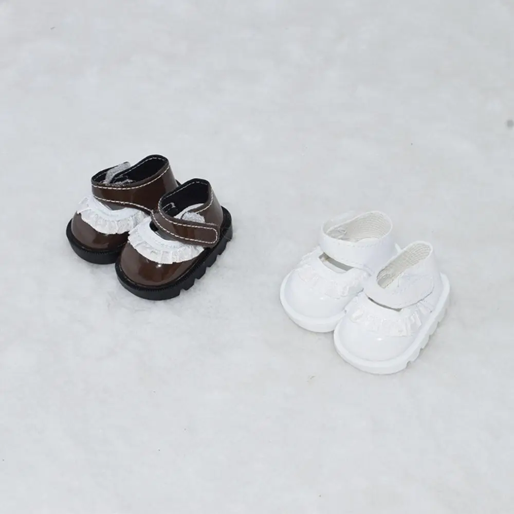 Baby Shoes 20cm Cotton Doll Lace Leather Shoes Adhesive Shoes Toy Doll Replacement Dressing