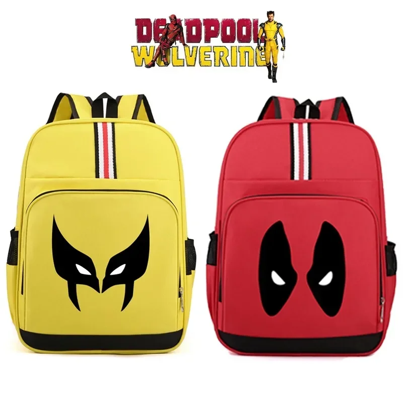 SN88 Deadpool & Wolverine School Bag Marvels Movie Peripheral Backpack Cute Weight Loss Practical Large-capacity packet Bir*#2@5