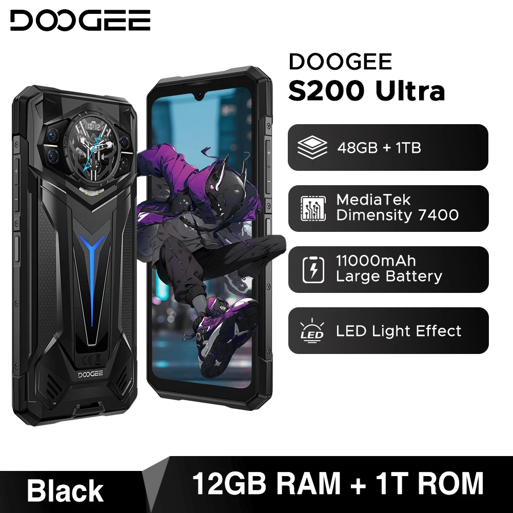 世界初公開 DOOGEE S200 ウルトラタフネスフォン 48GB+1TB Dimensity