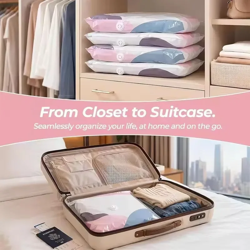 Transparent Vacuum Storage Bags for Clothes