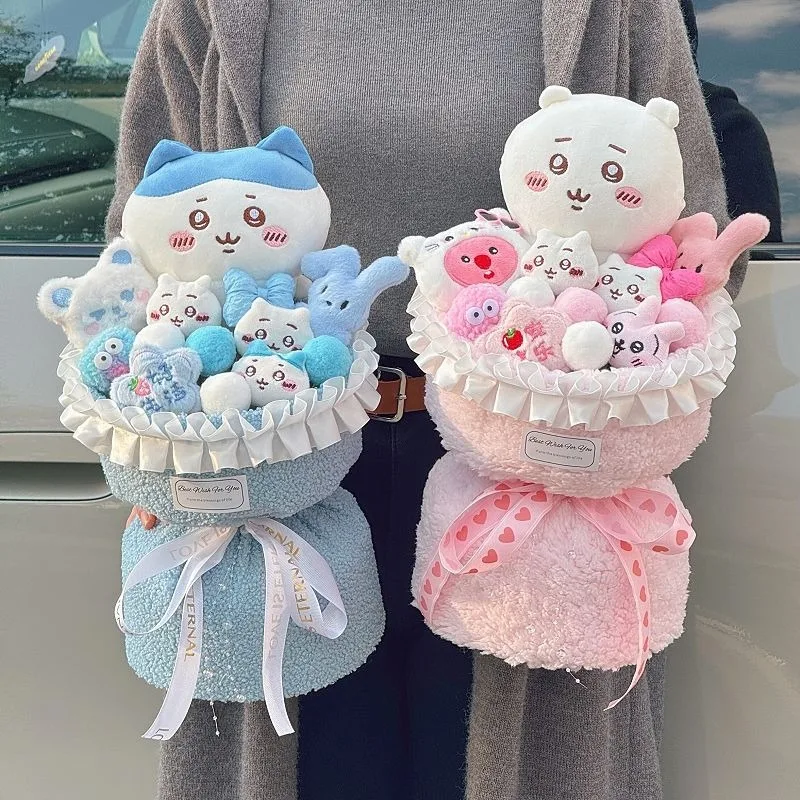 MINISO Chiikawa Hachiware Usagi Kawaii аниме мультфильм Рождественская кукла букет подарок на день рождения подарок для вашего лучшего друга для девочек