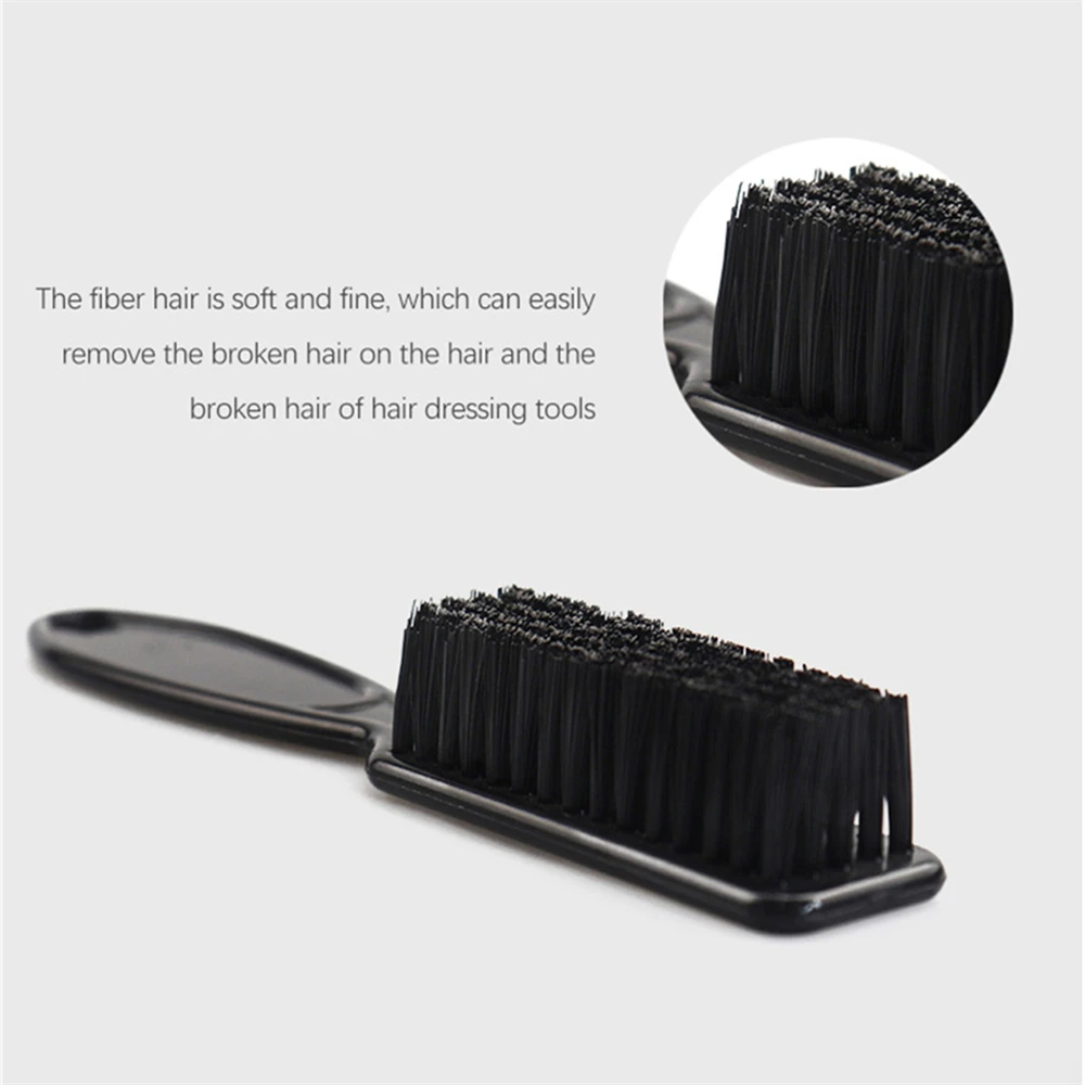 1 قطعة رائجة البيع شعيرات ناعمة مقص فرشاة تنظيف الجلد تتلاشى المقص الرجال النفط رئيس صالون حلاقة شفرة مشط اكسسوارات الحلاق