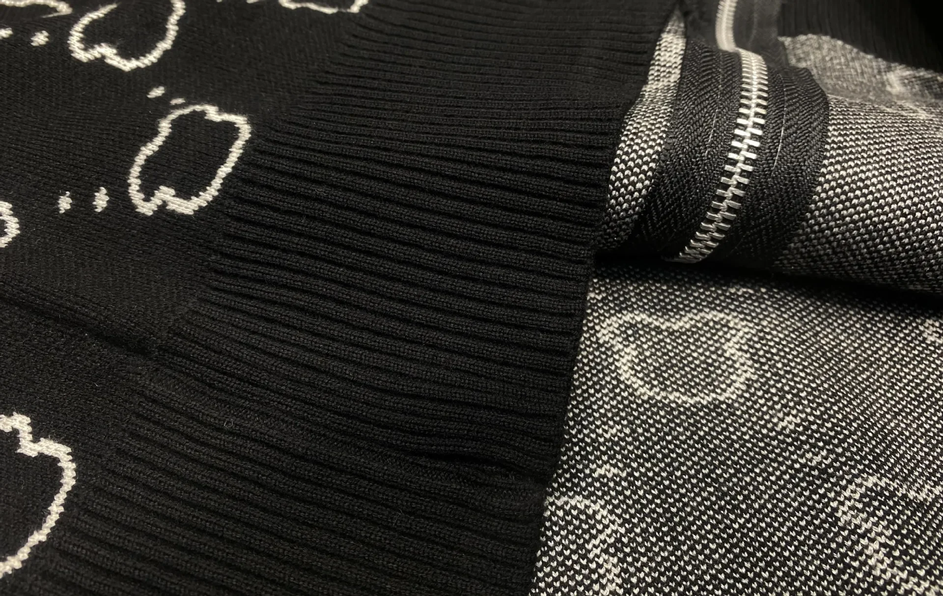 Moda urso diamantes lado listra calça define feminino outono agasalho com zíper camisola solta casual conjuntos de duas peças das mulheres outifits