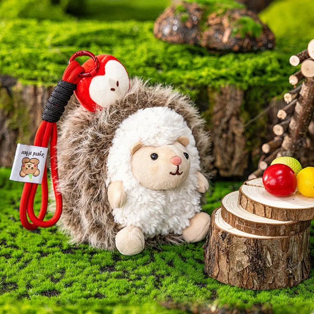 

Adorable Little Hedgehog Keychain Mini Hedgehog Stuffed Doll Little Hedgehog Pendant Soft Plush Cute Hedgehog Plush Keyring