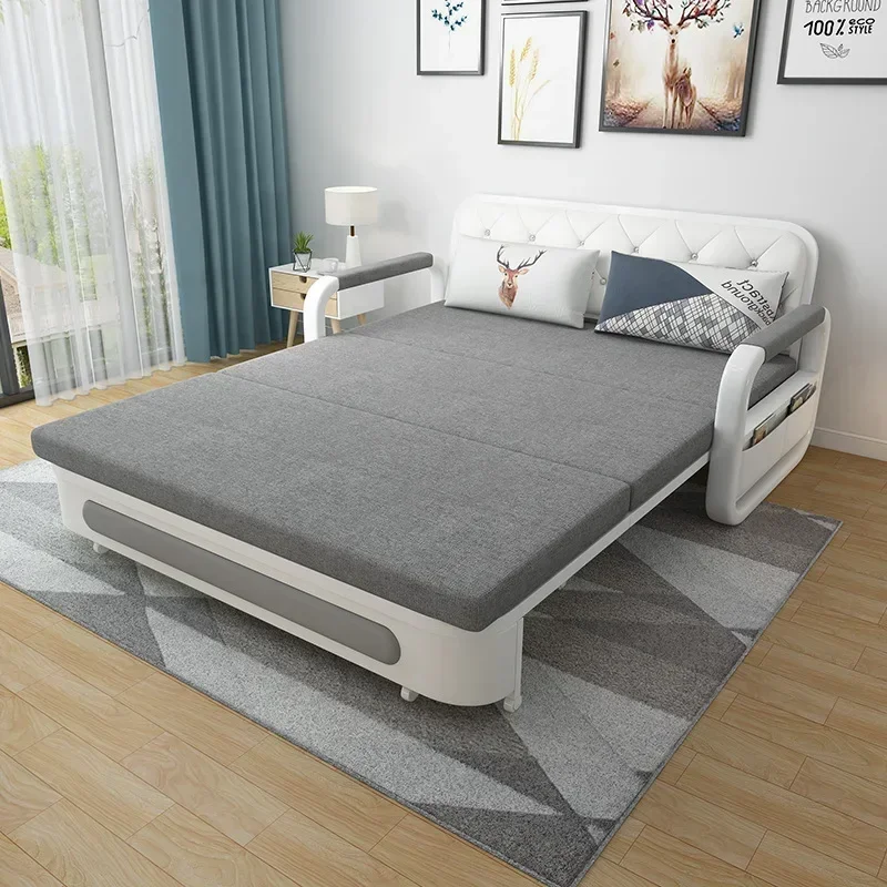 Nuevo diseño de fábrica, pequeño MOQ, plegable, moderno, de lujo, sofá cama de pared, sofás para sala de estar, sofá cama con almacenamiento