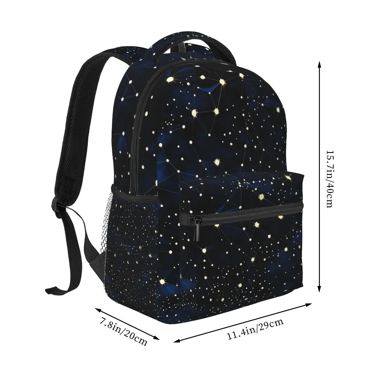 Night Sky Celestial Stars Zodiac Constellations Backpacks Boys Girls Bookbag Children School Bags Laptop Rucksack Shoulder Bag