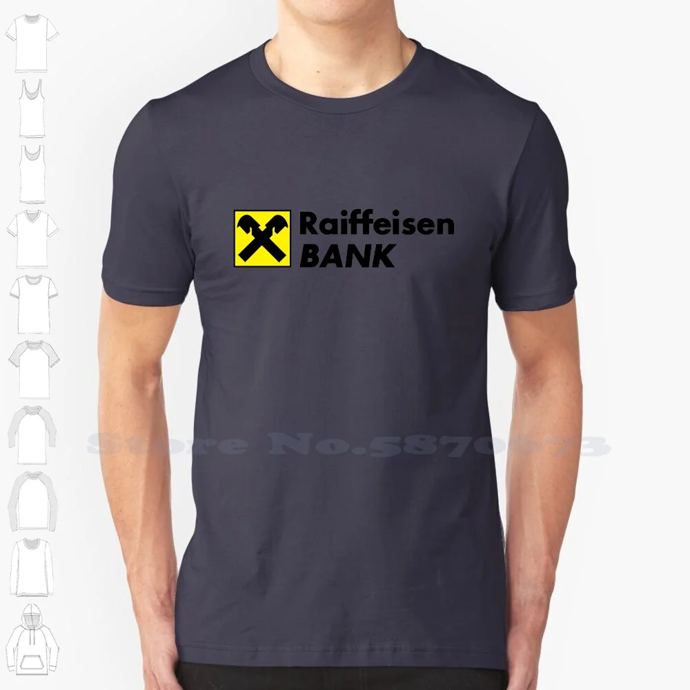 Raiffeisen Bank International Logo Casual T Shirt Top Quality Graphic 100% Cotton Tees