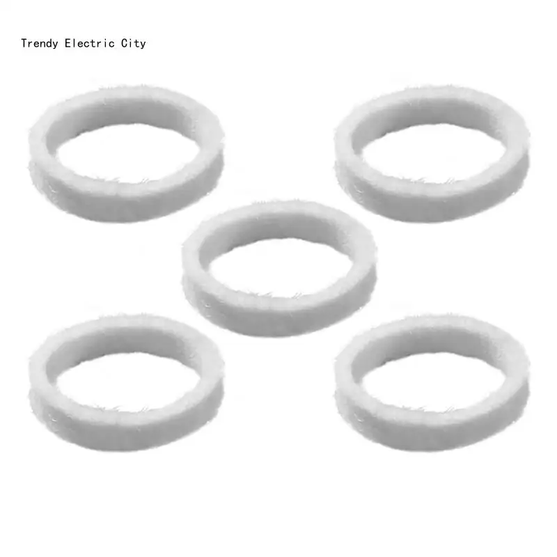 5Pieces Wool Felt Insulation Strips Felt Washers for Coffee Equipment Offering Superior Noise Reduction and R9CD