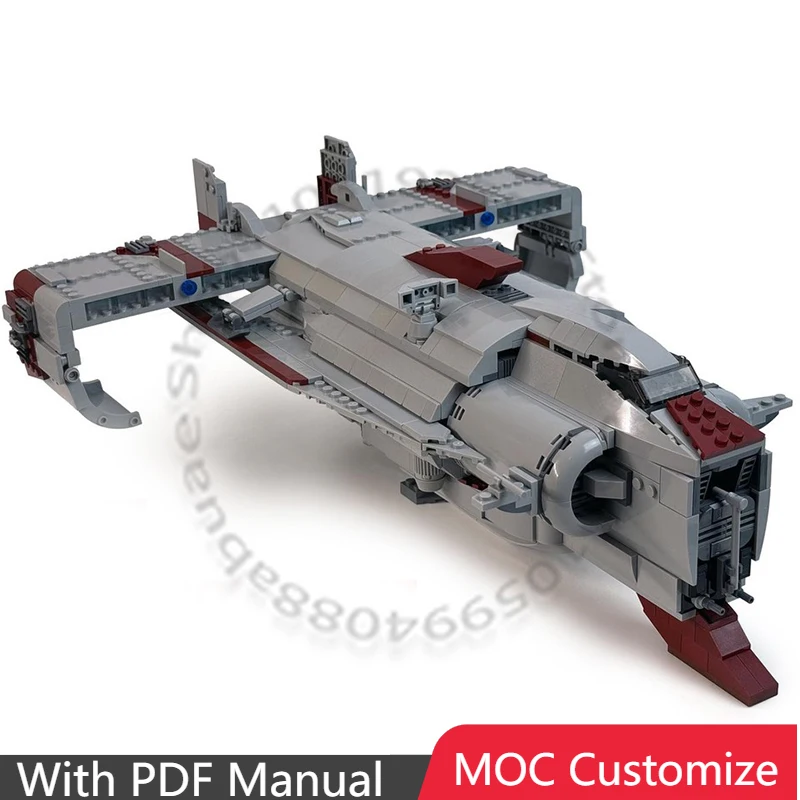 

Набор для сборки 1311 деталей: Транспортный модуль MOC Star Battle 717. Креативный модульный конструктор. Развивающая игрушка для мальчиков. Подарок на праздник.