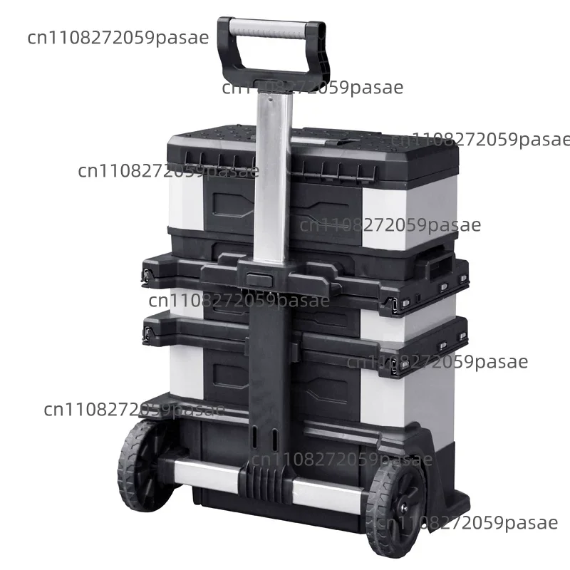 Extra-Large Metal Modular Tool Chest with Wheels for Hardware, Tools, and Repairs