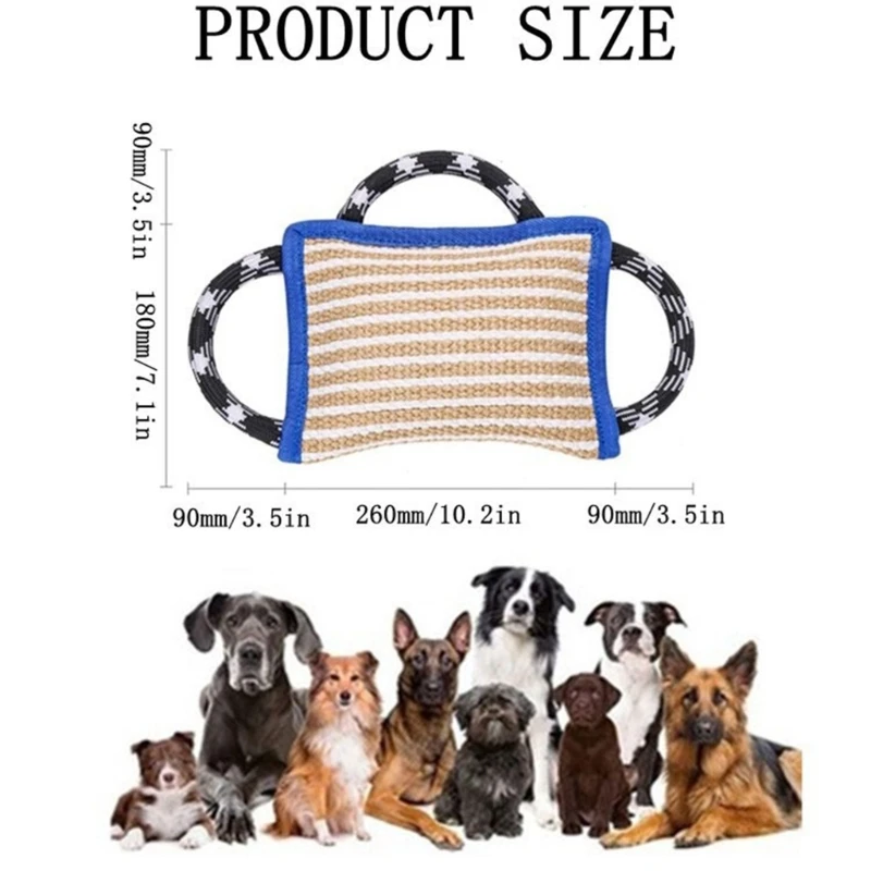 Tear Resistant Chew Pillow Toy for Dogs Encouraging Healthy Chewing Habits with Long Terms Durability and Reliability