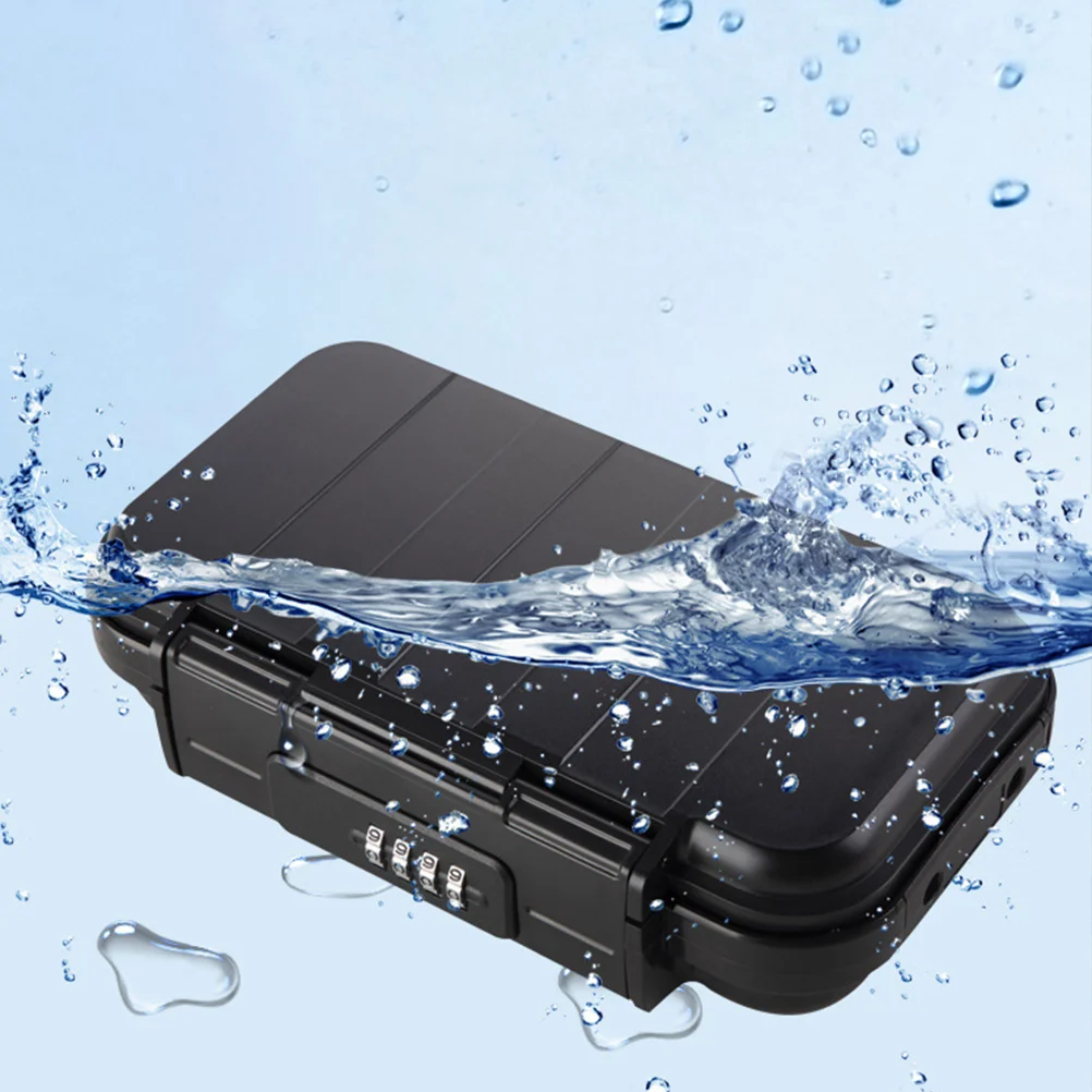 Travel Beach Storage Box Note Money Holder Safe for Valuables and Phone Flash Organizer Wallet Office Supply Abs