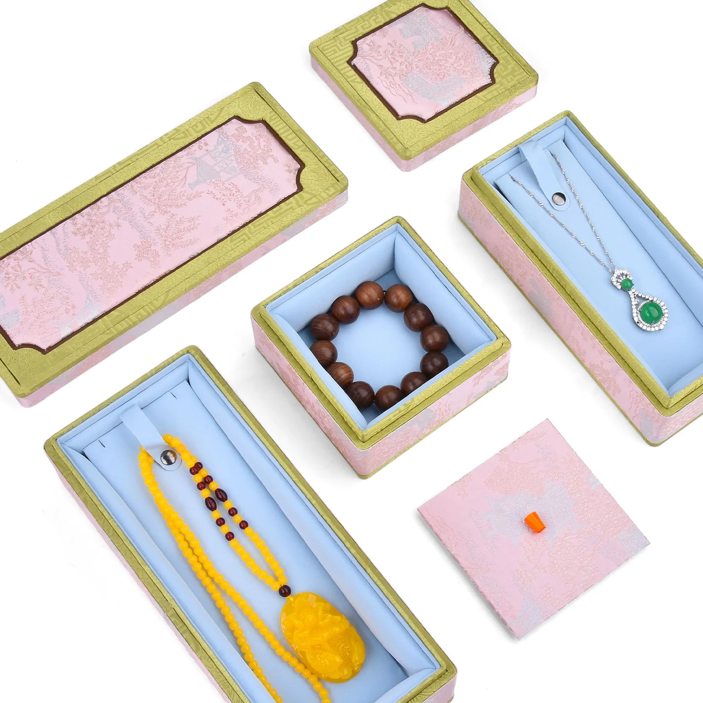 

Necklace storage box, jade and jadeite pendant jewelry box, phoenix hairpin high-end collection gift box