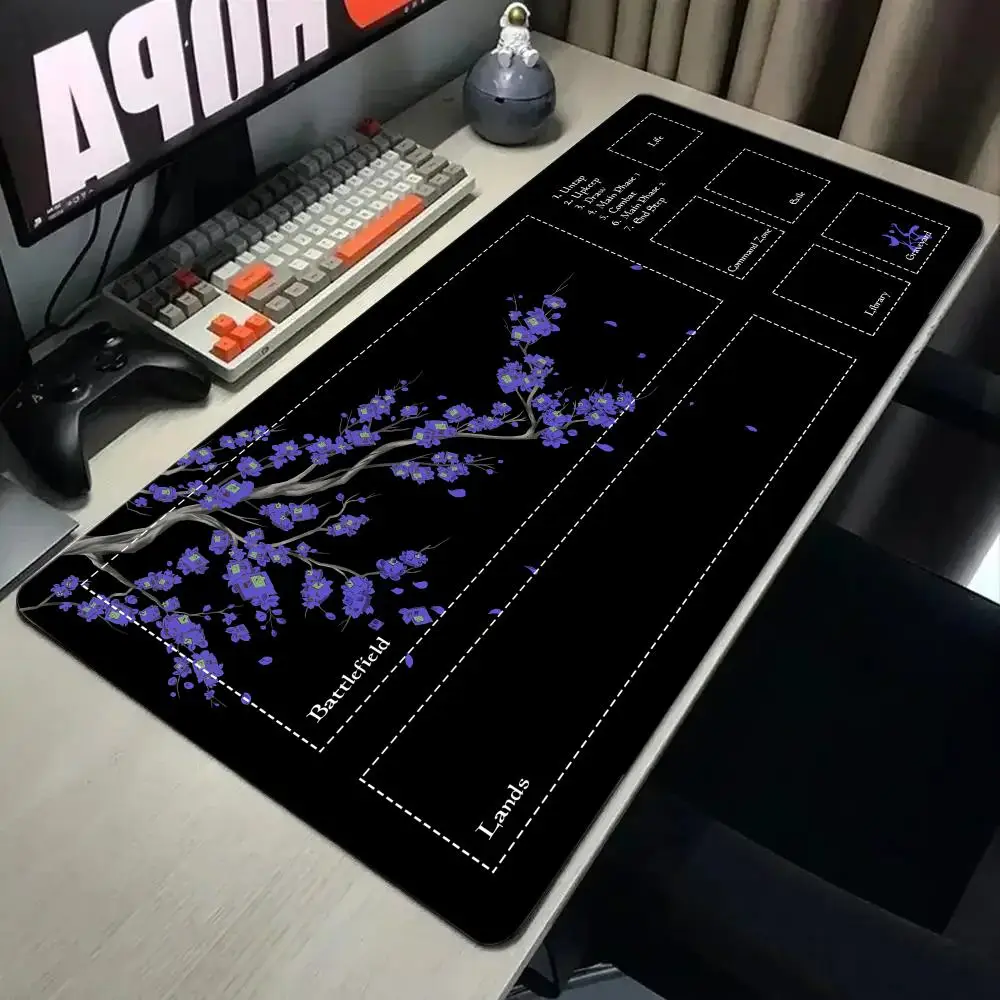 Japan Sakura Art Mouse Pad for MTG DTCG CCG RPG Trading Card Inked Game Playmats Smooth Rubber Surface Battle Game table mat