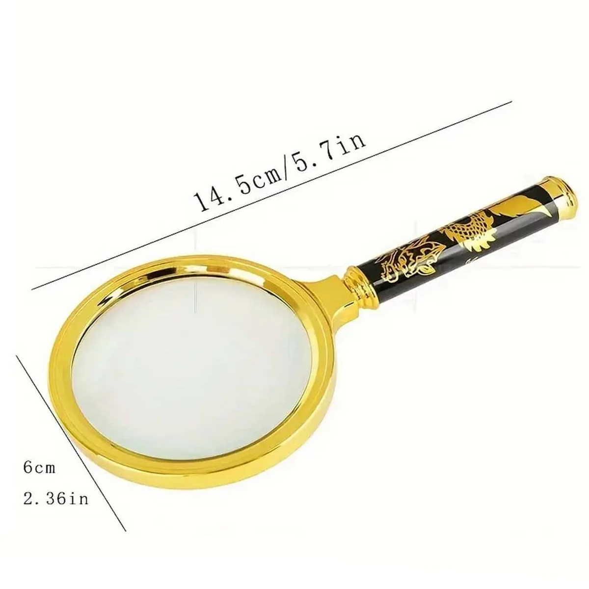 1PC Hand-Held High-Definition Magnifying Glass for Elderly Reading Antiques Insect Inspection Extended Mirror Optical Aid