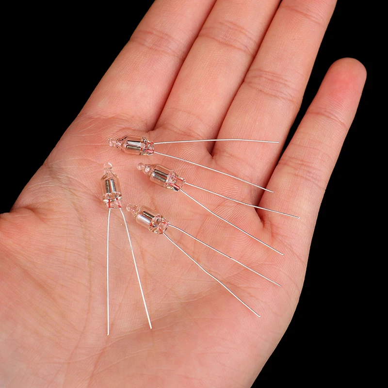 20Pcs Neon Indicator Light Red Signs 5mm Neon Lamp Glow 5X13mm 220V Neon Indicator Bulbs High Temperature Resistance