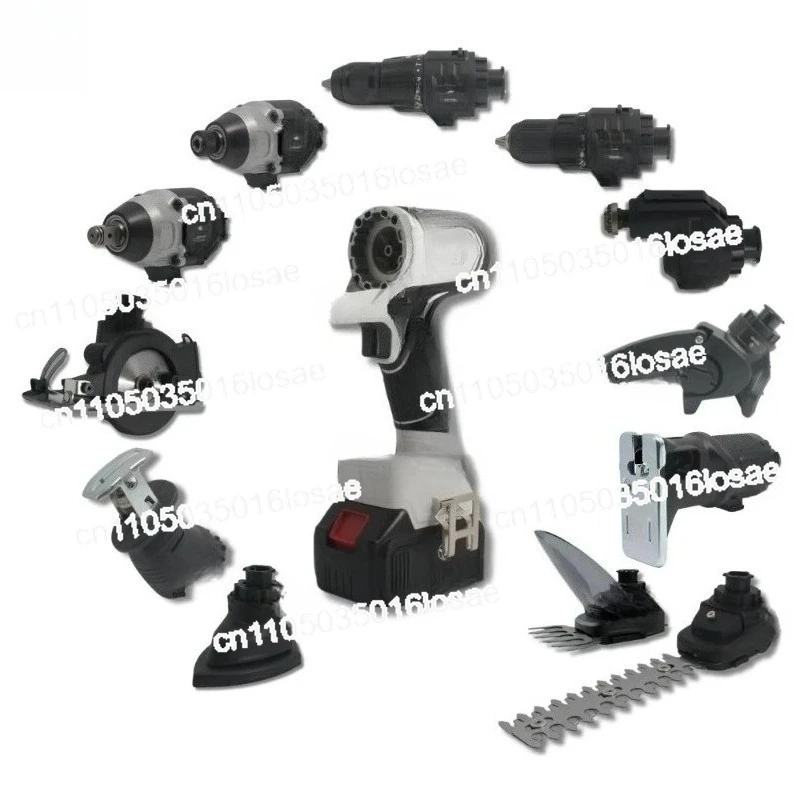

Brushless 18V 21000rpm 12 in 1 Multi-head Power Tools Set Electric Cordless Drill Power Saw Plastic Box Combo Kit