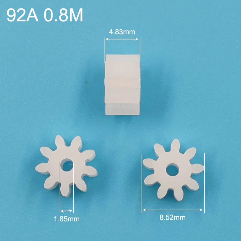 92A Plastic Pinon 9 Teeth OD=8.5mm Thick 4.8mm POM Gear 9T 0.8M 9z DIY Model Parts Accessories