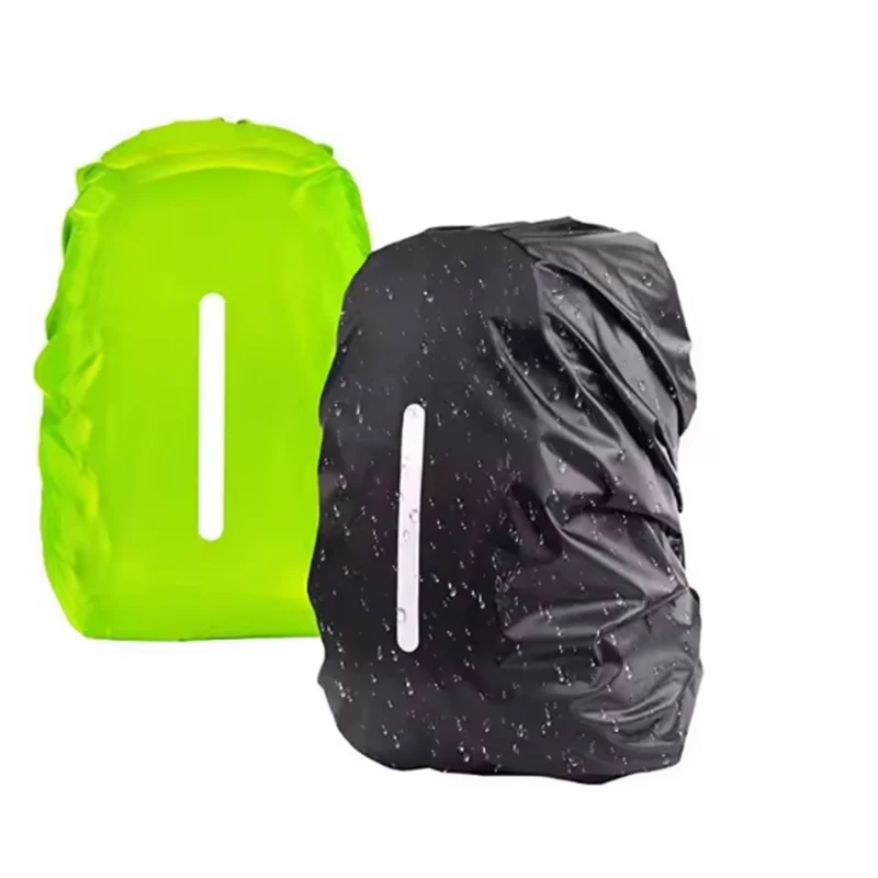 Reflective Waterproof Backpack Rain Cover for Outdoor Night Cycling 20L-100L Safety Light Raincover Case Bag for Camping Hiking
