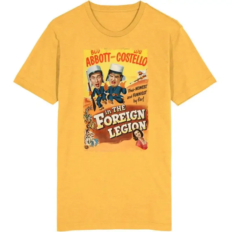 Camiseta para fanáticos de la película de comedia de los años 50 de The Foreign Legion Abbott And Costello