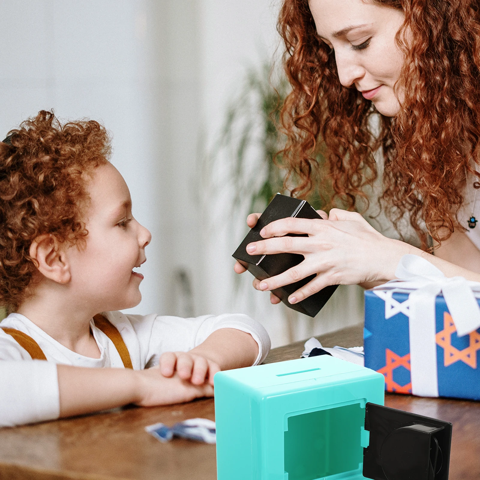 صندوق قوي صغير بكلمة مرور للأطفال، آمن للأطفال، قفل أموال صغير، رمز تخزين، صندوق نقود، حافظة توفير بلاستيكية #3