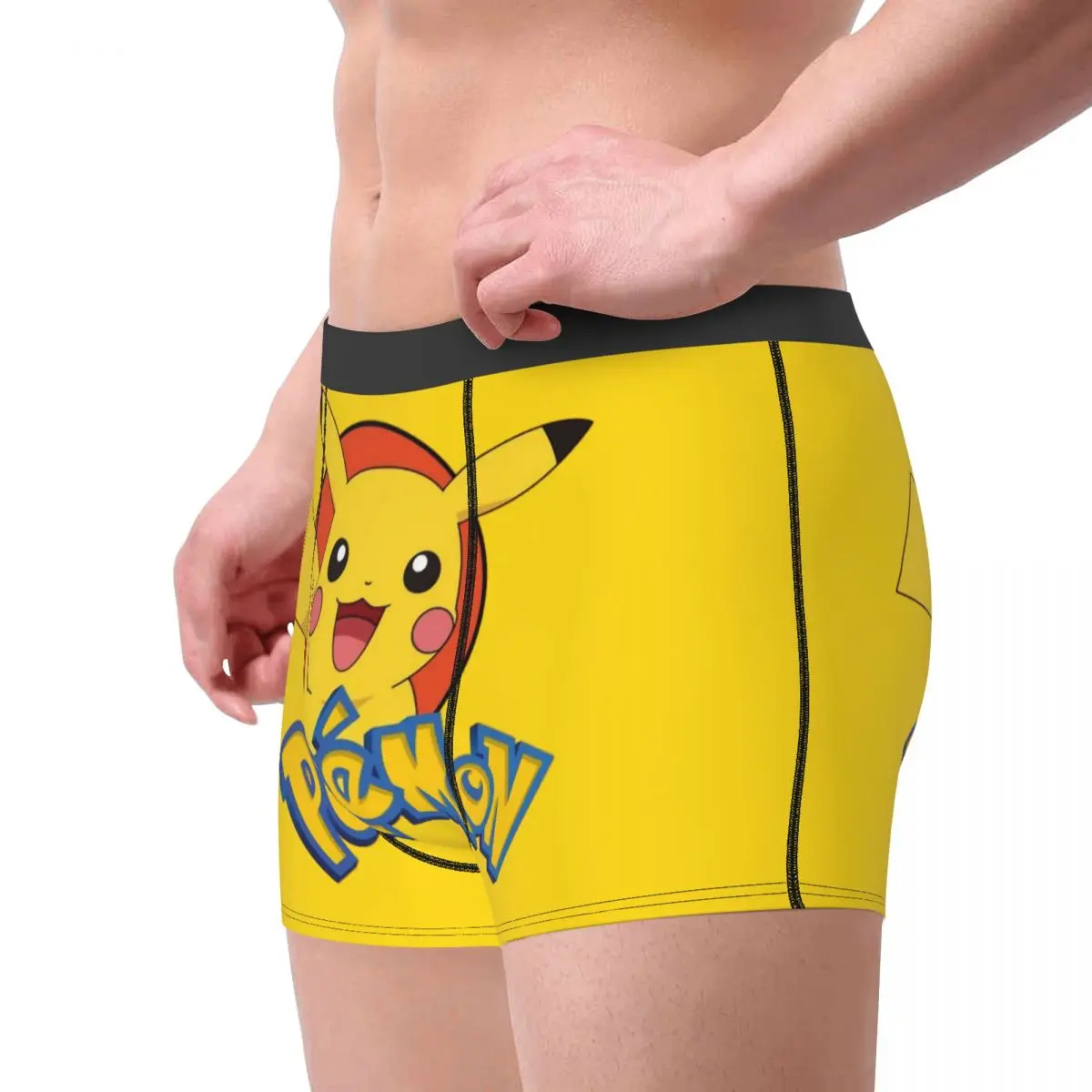 Japanese Cartoon Game Pokemon Underpants Breathbale Panties Male Underwear Comfortable Pikachu Shorts Boxer Briefs