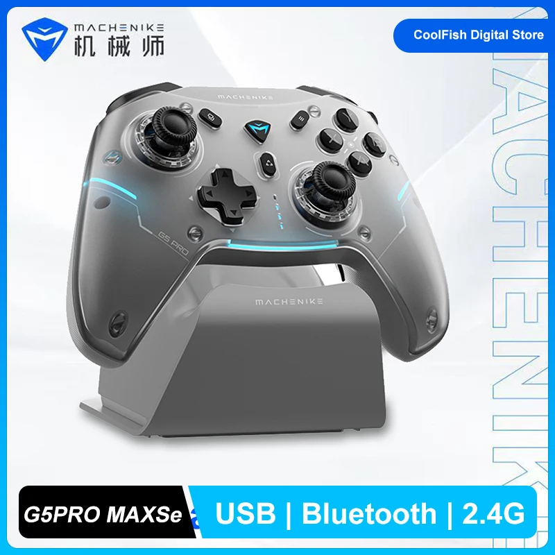 New Machenike G5 PRO Max Se Gamepad Controller Tri-Mode FPS Wireless Gamepad Elite Hall Trigger Joystick for Switch PC Steam