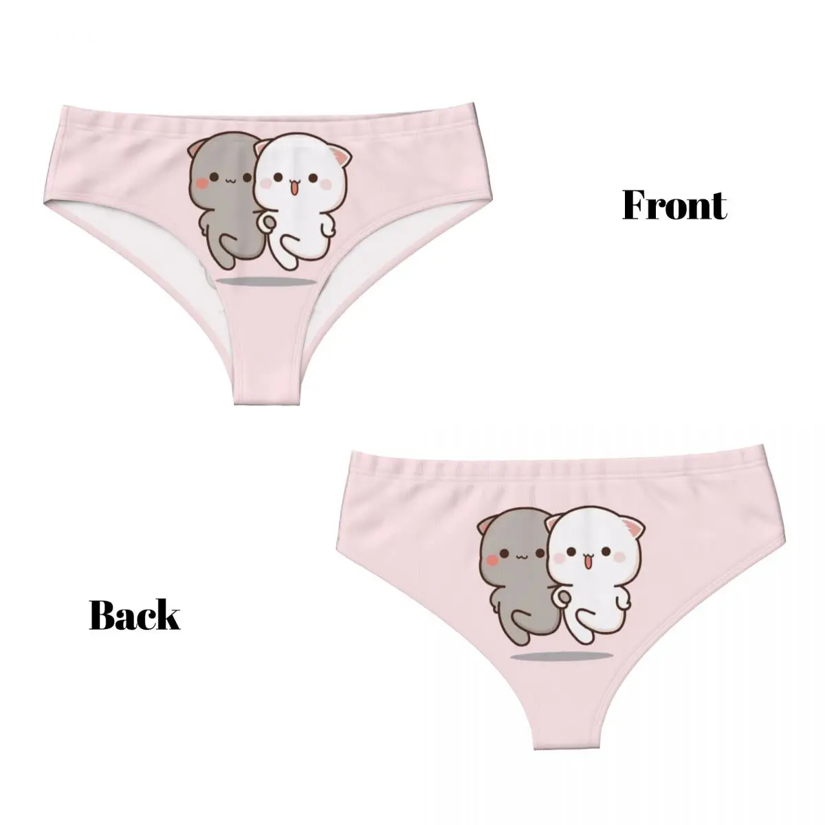 Custom Cute Expression Bubu Dudu Brief Panties Women\'s Comfort Underwear