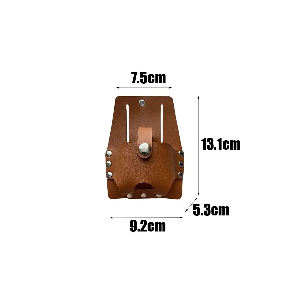 Leather Tape Measure Holder Portable with Belt Loop Tape Measure Waist Bag Tool Pouch for Carpenters Electricians Woodworking