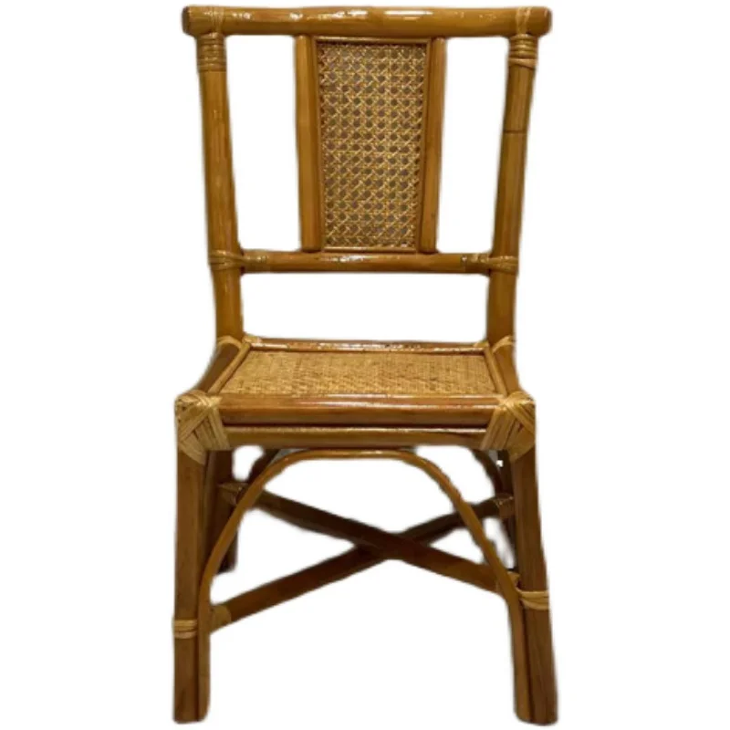 Natural adult rattan , small  soaking foot leisure , handmade woven rattan backrest chair, elderly